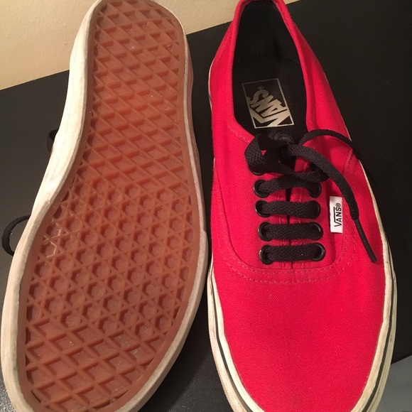 Red Authentic Vans - Picture 2 of 3